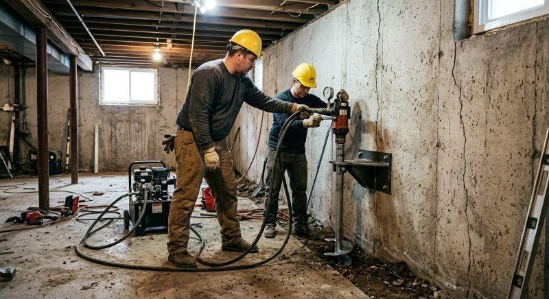 Basement Stabilization in Laconia, NH