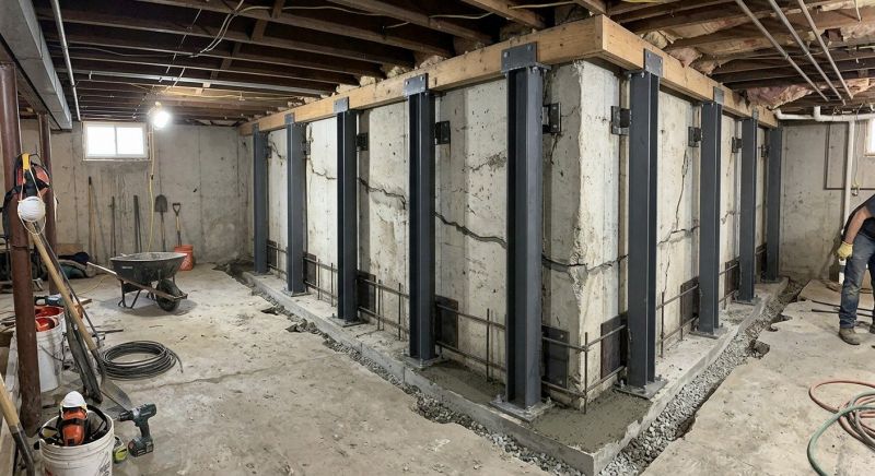 Basement Stabilization in Laconia, NH