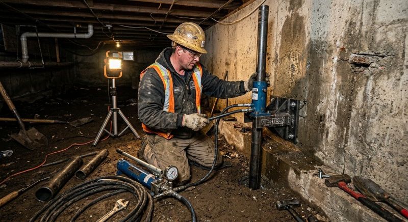 Concrete Foundation Leveling in Canterbury, NH