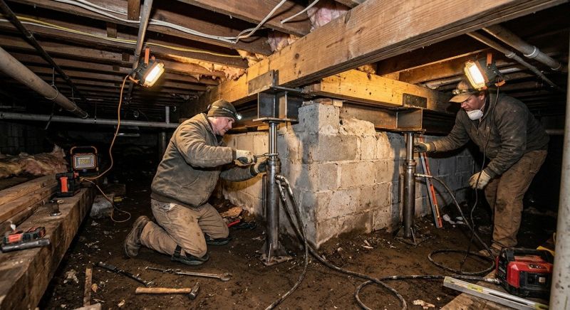 Concrete Foundation Repair in Tilton, NH