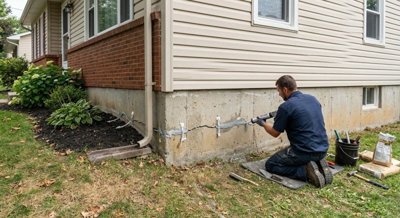 Cracked Foundation Repair in Canterbury, NH