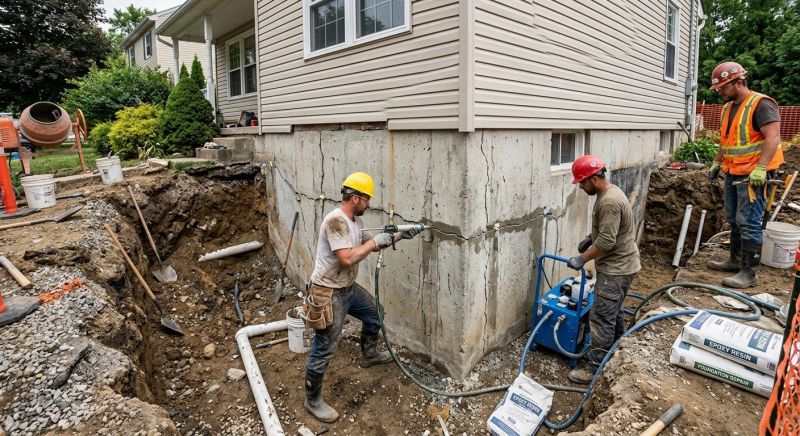 Cracked Foundation Repair in Epsom, NH