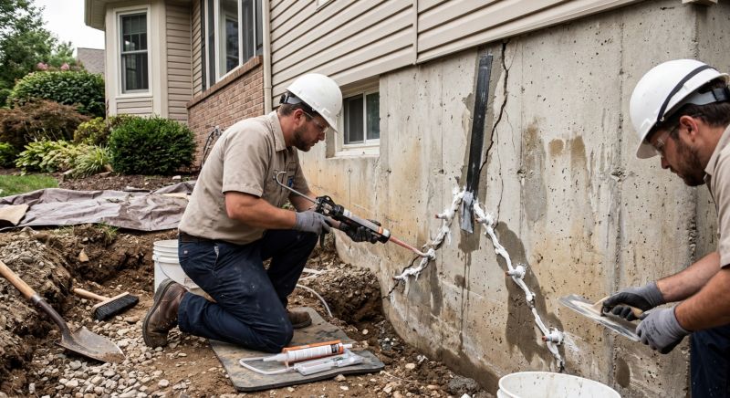 Cracked Foundation Repair in Tamworth, NH