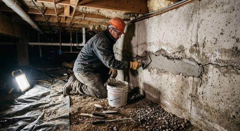Crawlspace Foundation Repair in Carroll County, NH