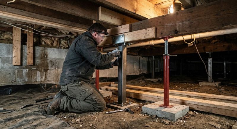 Crawlspace Structural Repair in Laconia, NH
