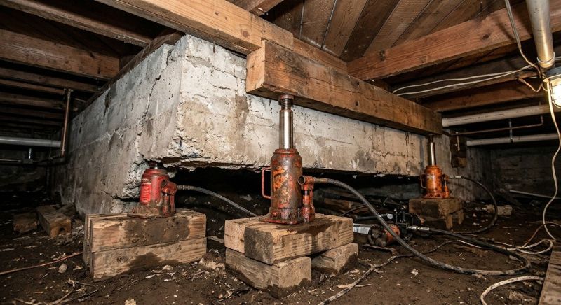 Foundation Jacking in Plymouth, NH