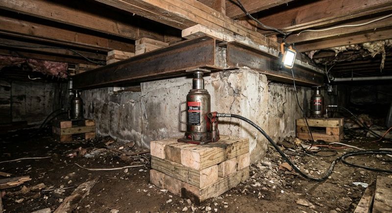 Foundation Jacking in Wolfeboro, NH