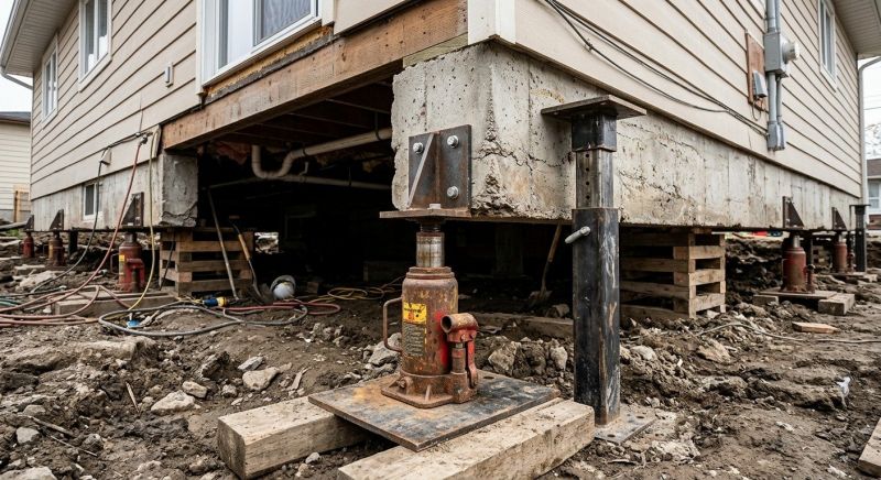Foundation Lifting in Canterbury, NH