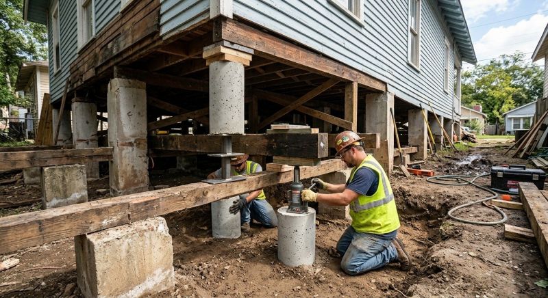Foundation Pier Repair in Laconia, NH