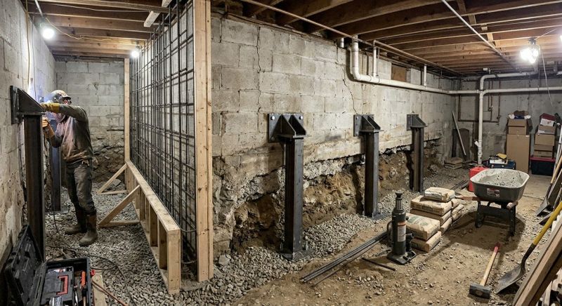 Foundation Stabilizing in Canterbury, NH