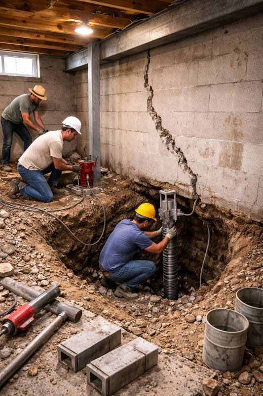 Foundation Structural Repair in Moultonborough, NH