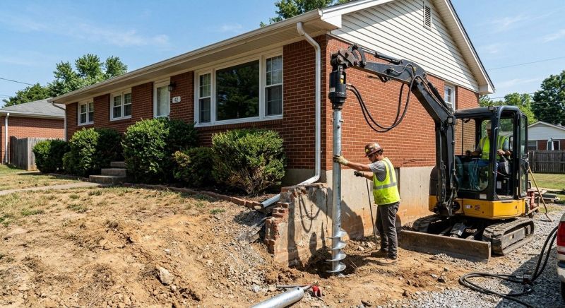 Helical Pile Installation in Laconia, NH