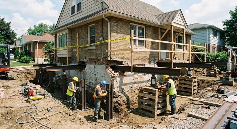 House Foundation Repair in East Wakefield, NH