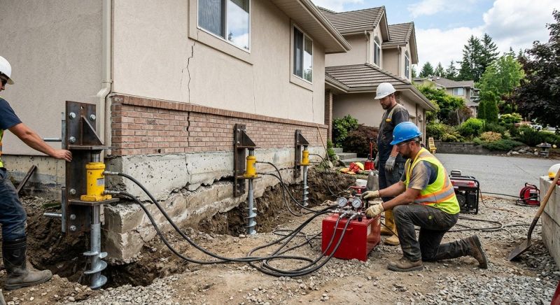 Sinking Foundation Lifting in Laconia, NH