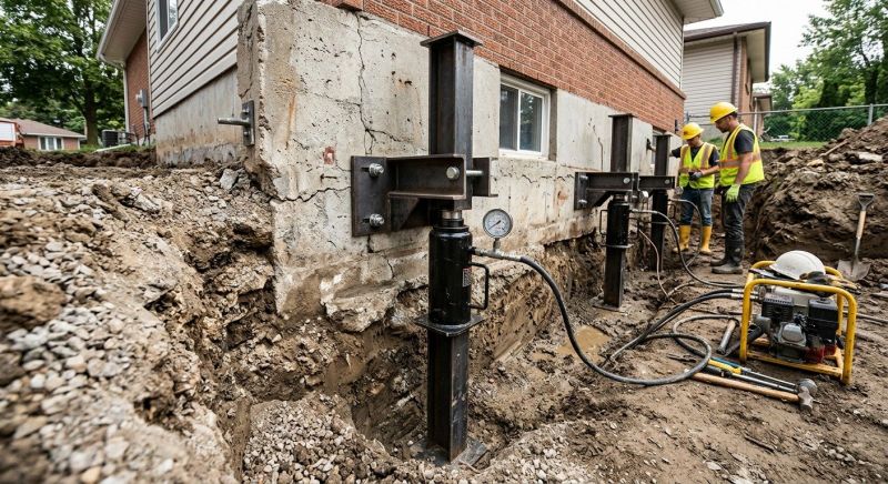 Sinking Foundation Lifting in Laconia, NH