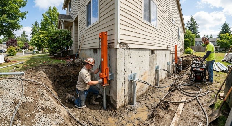 Sinking Foundation Repair in Laconia, NH