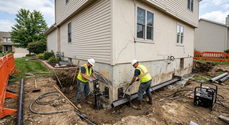 Sinking Foundation Repair in Pittsfield, NH