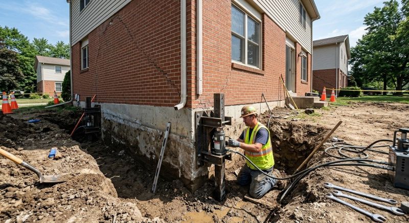 Sinking Foundation Repair in Tilton, NH