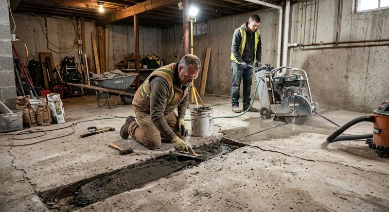 Slab Foundation Repair in Laconia, NH