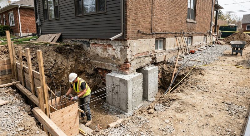 Structural Underpinning in Laconia, NH